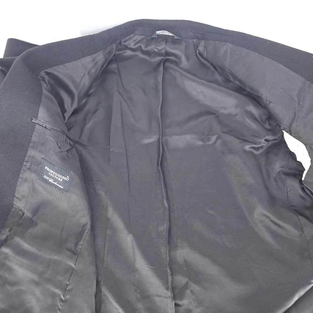 Pronto Uomo Blazer Mens 44R 100% Cashmere Couture Sports Coat Jacket Corpcore‎
